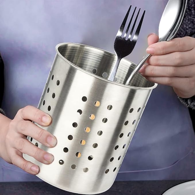 Saiveina Stainless Steel Utensil Holder Kitchen Holder Restaurant Cooking - Image 8