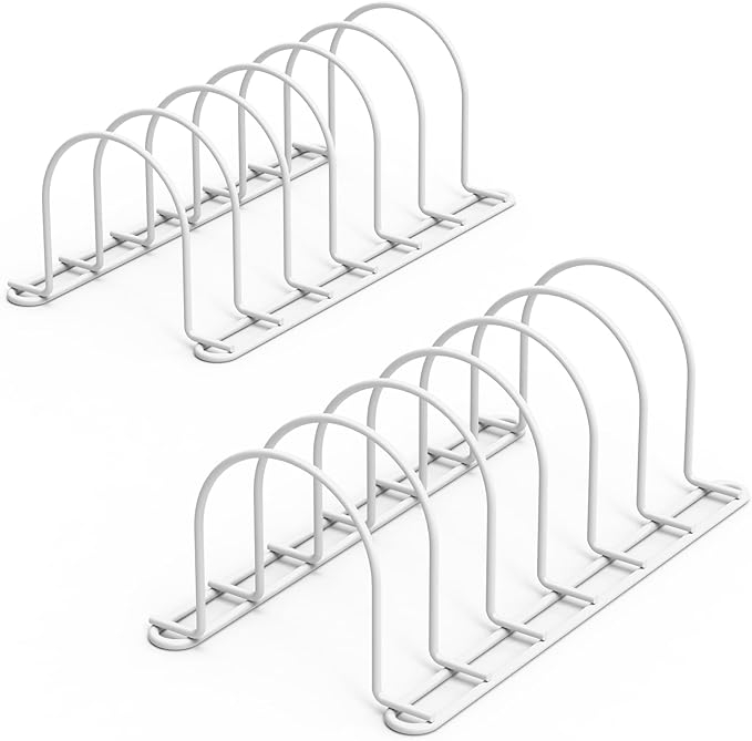 JAQ Plate Rack for Cabinet, 10.5" Vertical Dish Organizer for Plates, Pot Lids by JAQ-BuyNow