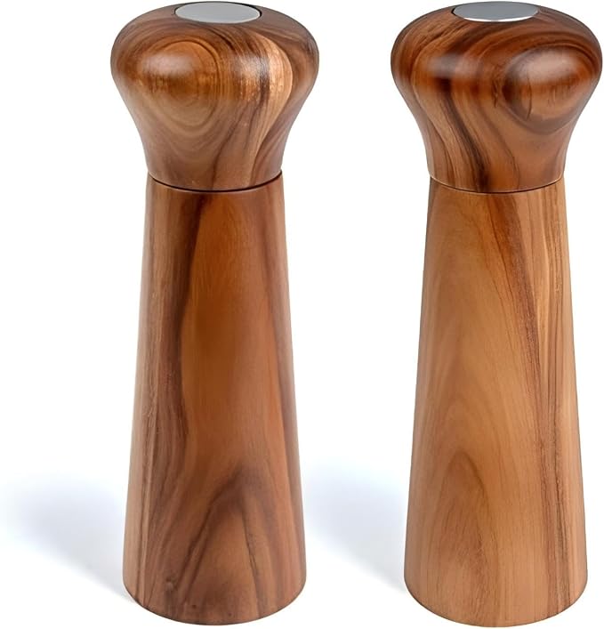 Wooden Salt and Pepper Grinder Set, Pepper Grinder Pepper Mill by UNIOVC