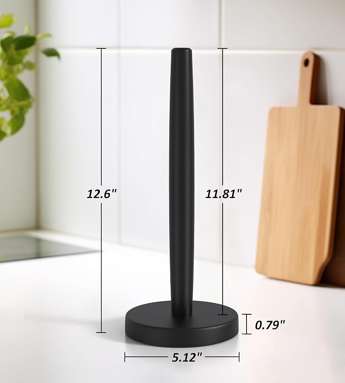 KitchLife Wooden Paper Towel Holder Countertop - Image 2