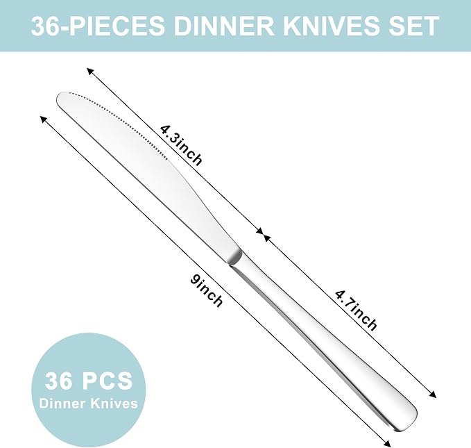 36 Pieces Butter Knives Set - Image 2