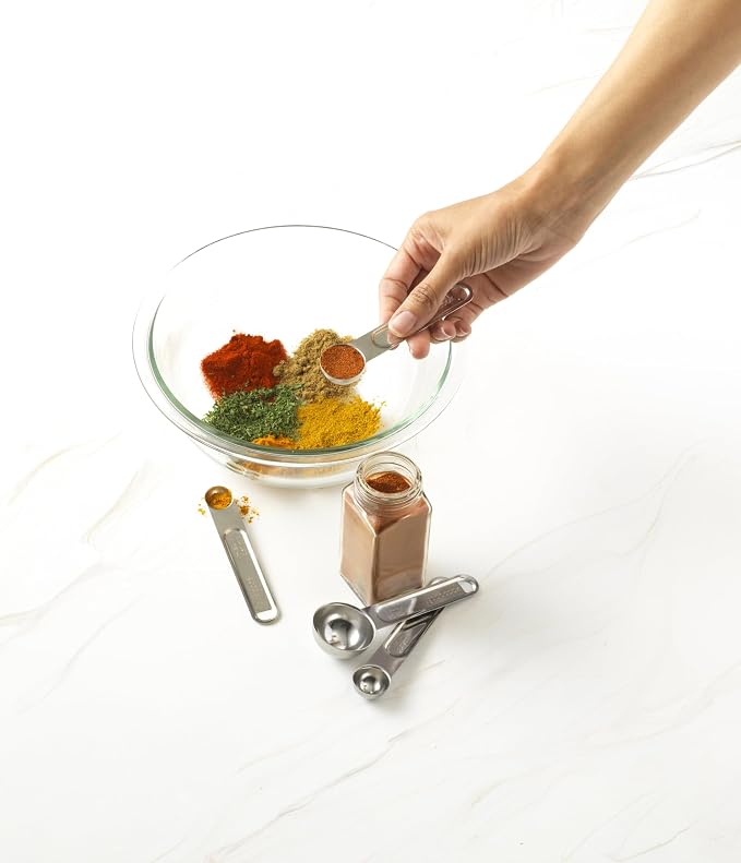 Good Cook Classic Set of 4 Stainless Steel Measuring Spoons - Image 5