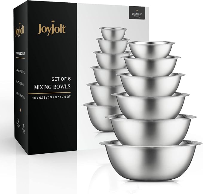 JoyJolt Stainless Steel Mixing Bowl Set - Image 6