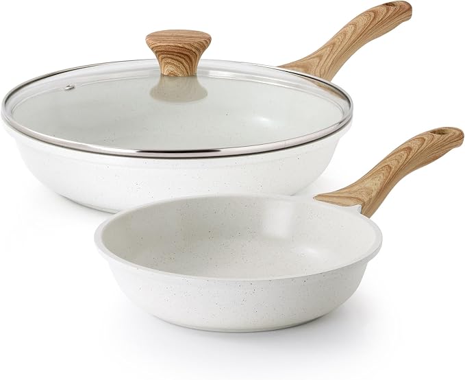 SENSARTE Nonstick Frying Pan Skillets, Healthy Cookware Chef's Pan, Free of by SENSARTE