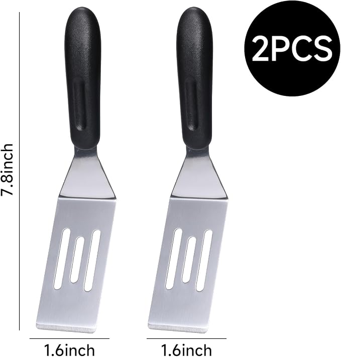 2 Pack Mini Spatula Stainless Steel Small Spatula - Image 7