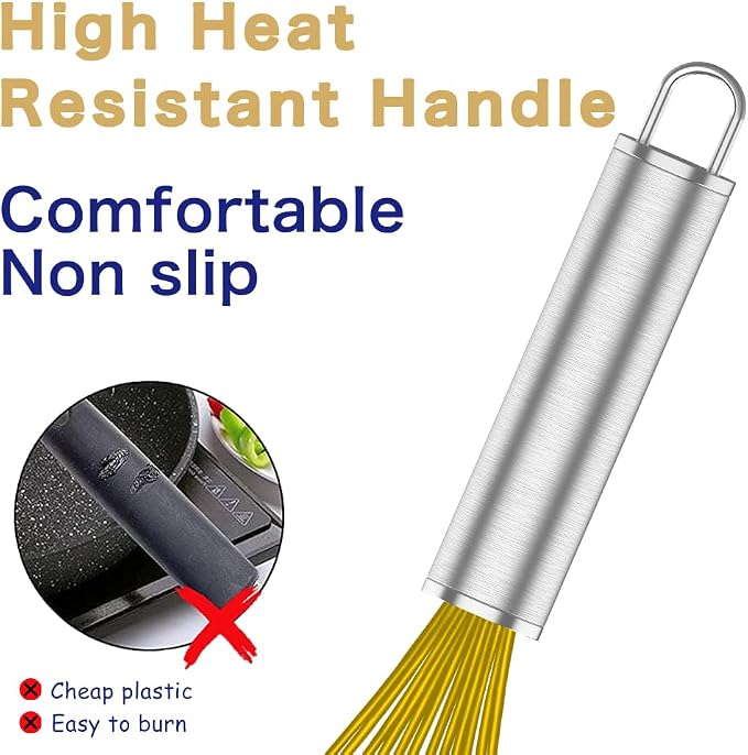 OYV Yellow Silicone Whisk, Professional Whisks - Image 5