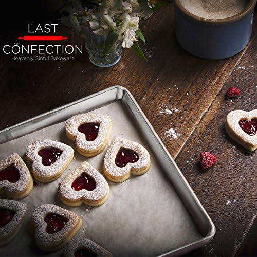 Last Confection 12 Cookie Baking Sheets 9" x 13" - Small Rimmed