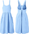 Uaussi Cotton Linen Apron Cross Back Work Apron by Uaussi