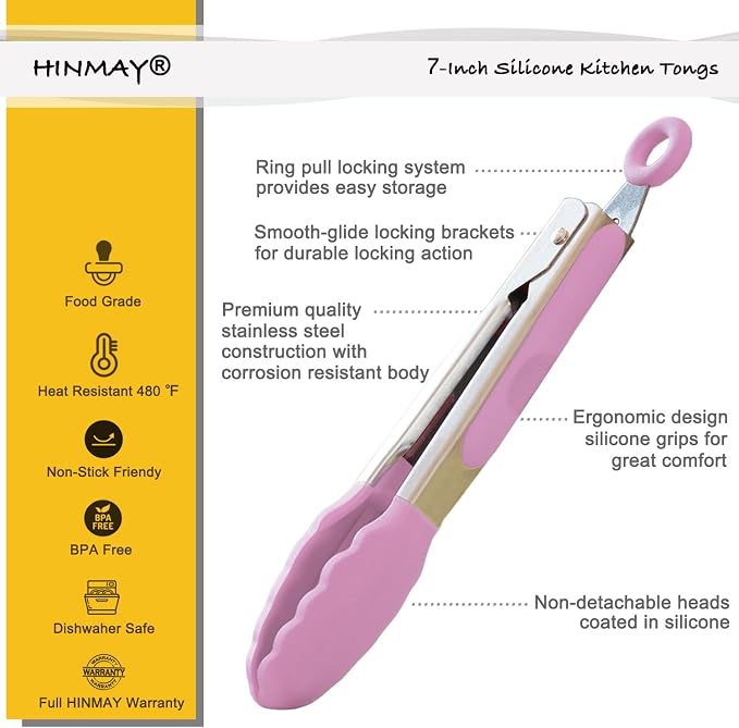 HINMAY Small Serving Tongs - Image 2