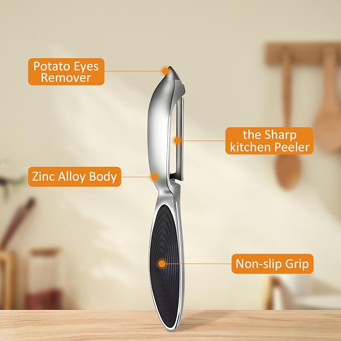 TACGEA Vegetable Peeler for Kitchen, Potato Peelers for Fruit Straight Blade - Image 3