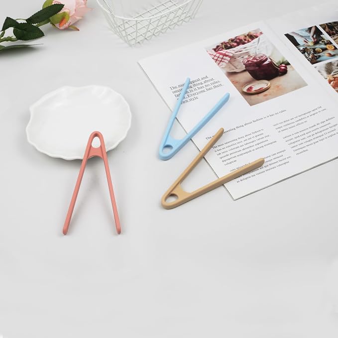 3-Pack Mini Silicone Tongs – 5.5" Small Kitchen Tongs in 3 Colors - Image 7