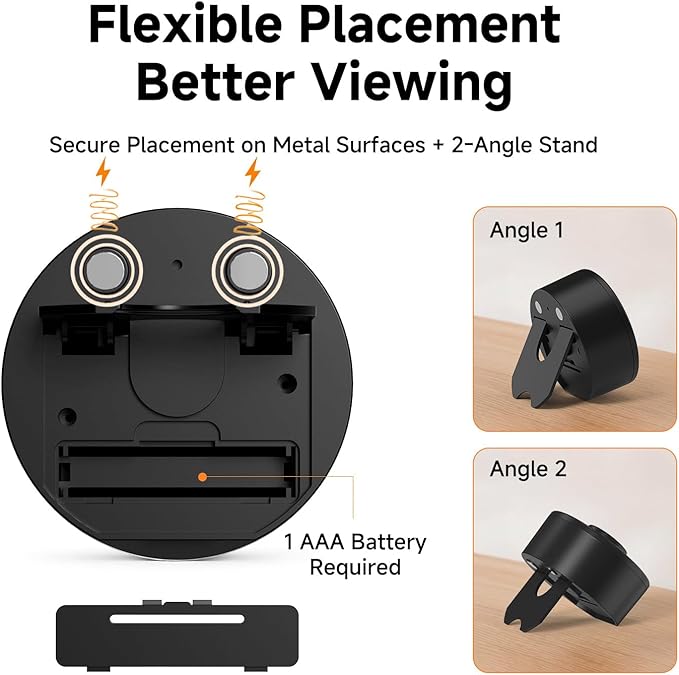 60-Minute Visual Timer, Twist to Set, Loud Battery-Powered Alarm, Minimalist - Image 4