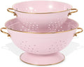 Metal Colander Set of 2, Strainer Basket by Unknown
