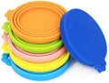 Comtim Pet Can Covers/6 Pack Silicone Dog Cat Food Can Lids/Universal Size Fit by COMTIM