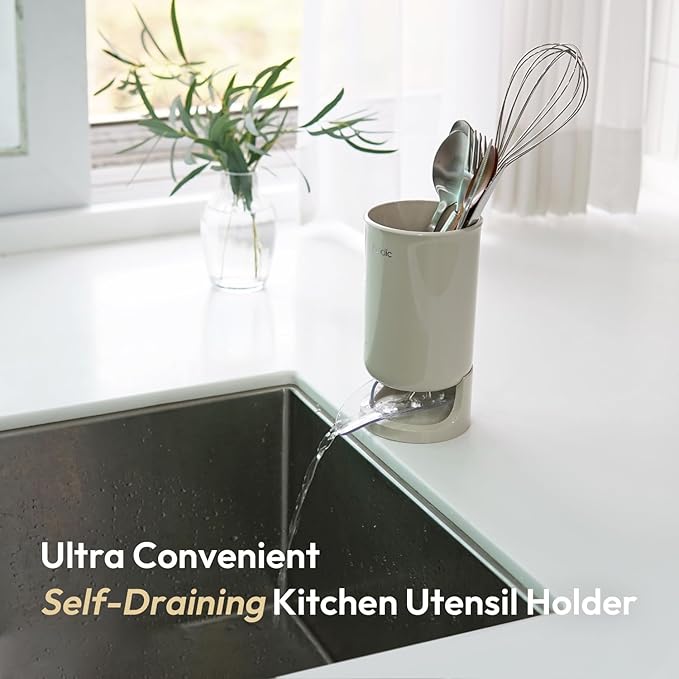 carrotez Utensil Drying Holder for Kitchen Counter, Self Draining, Small - Image 2