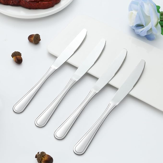 Dinner Knives Set of 36, 9” Butter Knives - Image 7
