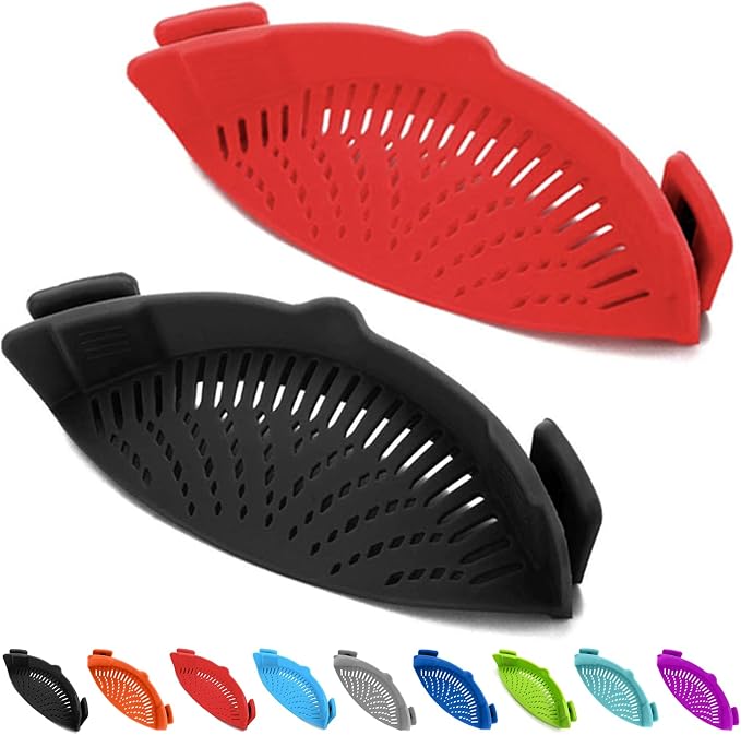 2 Pcs Clip on Strainers, Pot Strainer by Qiunizadila