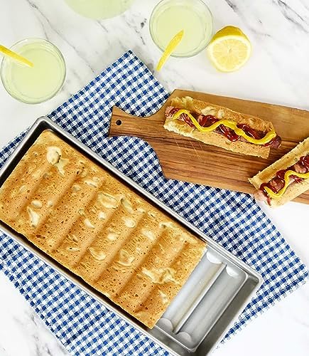 USA Pan Bakeware Nonstick New England Hot Dog Bun and Lobster Roll