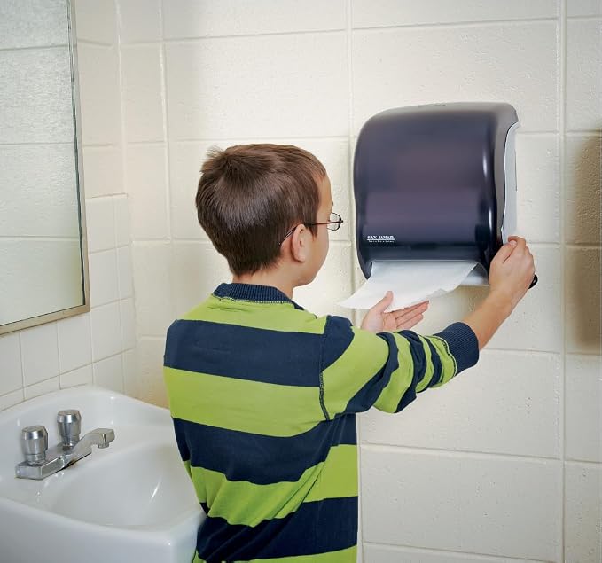 San Jamar Classic Element Paper Towel Dispenser Wall-Mounted Commercial Roll - Image 8