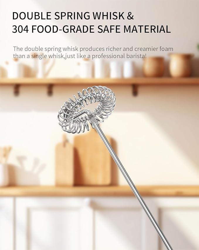 CIRCLE JOY Rechargeable Milk Frother Handheld - Image 4