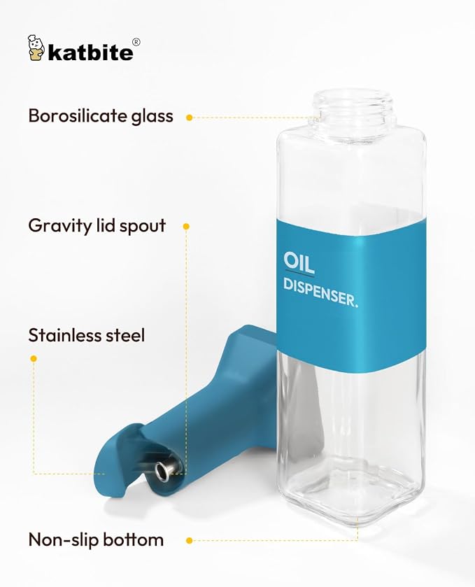 katbite 16oz Glass Olive Oil Dispenser Bottle - Image 5