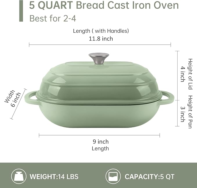 Premium Enameled Cast Iron Dutch Oven - Image 2