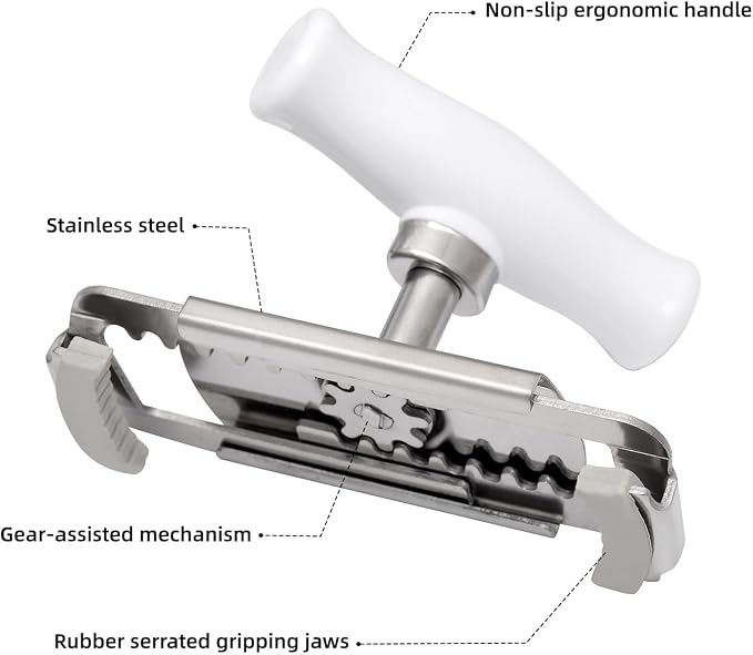 Kichwit Jar Opener for Weak Hands, Jar Bottle Opener for Seniors - Image 3