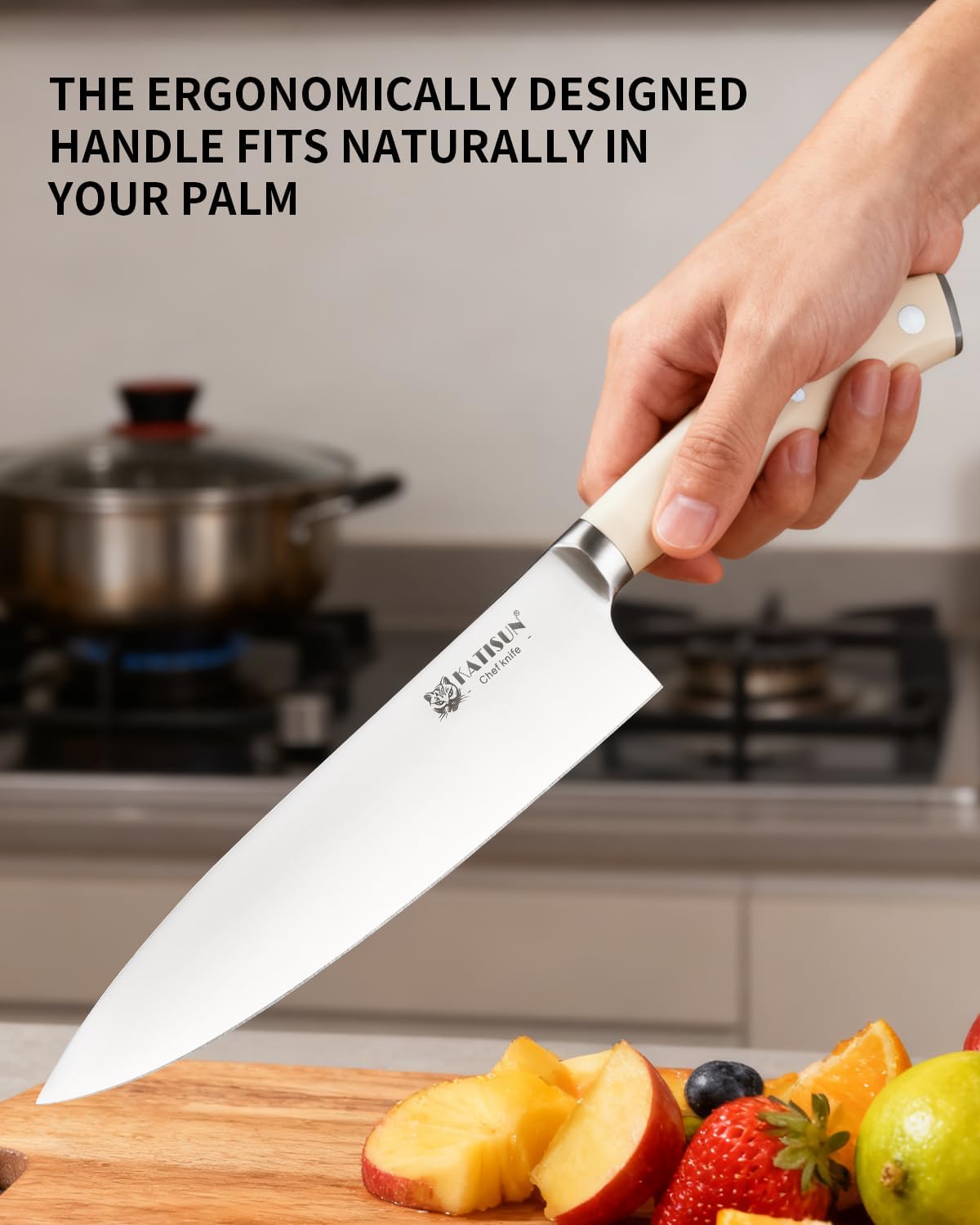 Kitchen Knife Set,14-Piece Knife Set With Block Wooden, Self