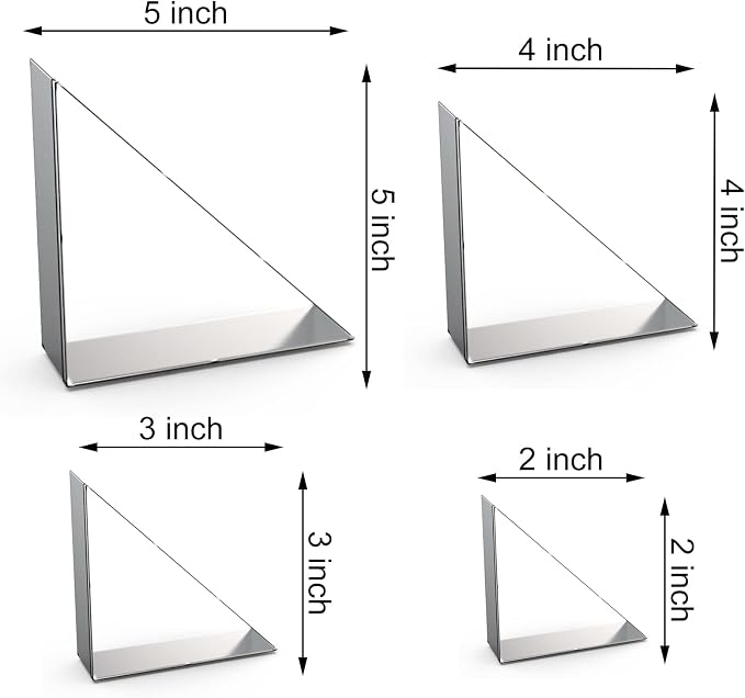 45/90 Degree Triangle Cookie Cutter Set - Image 2