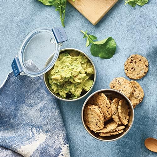Smash Stainless Steel Snack Pot, Blue, 200 ml/ 6.7oz Capacity