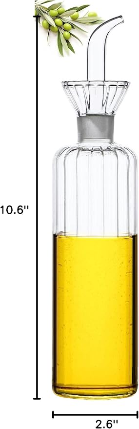 HAIZEEN 16 oz/480ml Non-Drip Olive Oil Dispenser Bottle 100% Glass Oil Carafe - Image 7