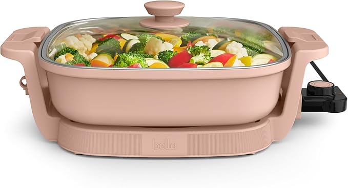 bella Make & Take Electric Skillet, Fits-anywhere™ kitchenware, EverGood™ by bella