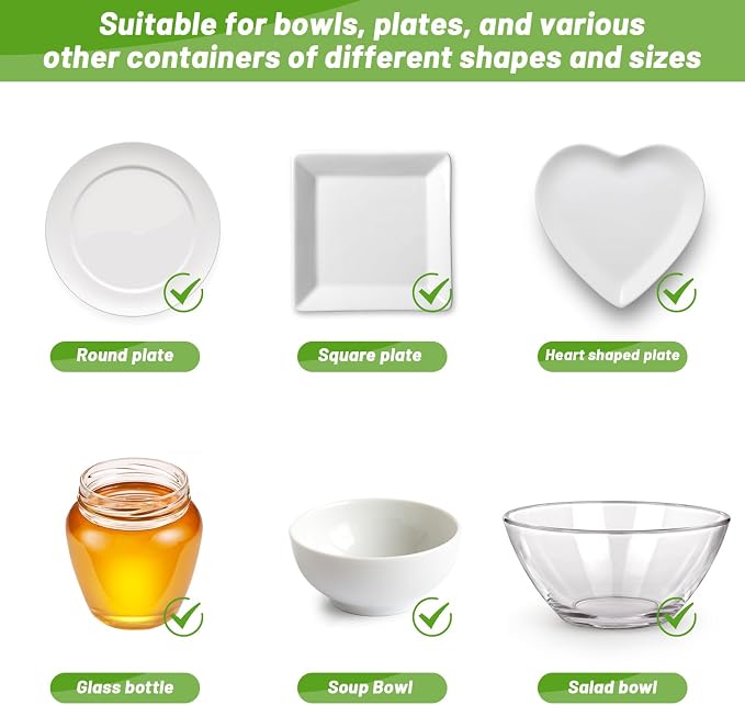 90Pcs Reusable Elastic Food Bowl Storage Covers, Sublaga Bowl Covers, Variety - Image 4