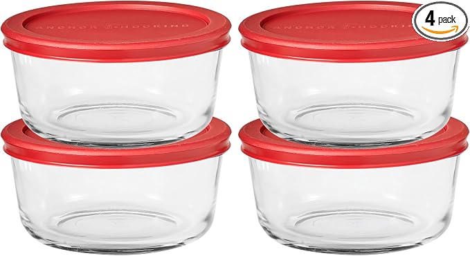 Anchor Hocking SnugFitTM Round Food Storage Containers by AnchorHocking