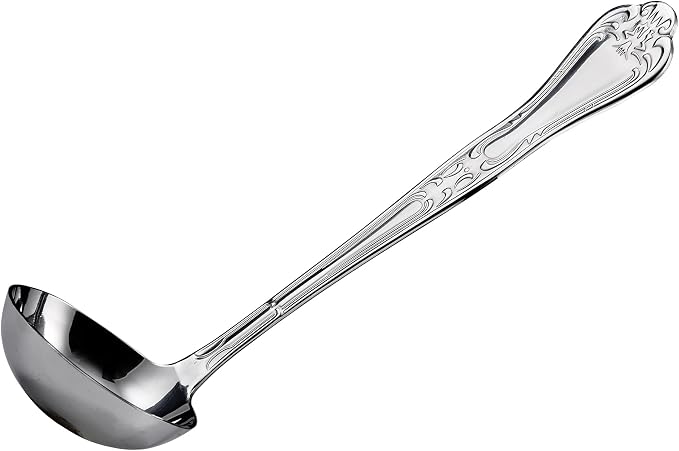 Winco Heavy-Duty Gravy / Soup Ladle, 2 Ounce by Winco