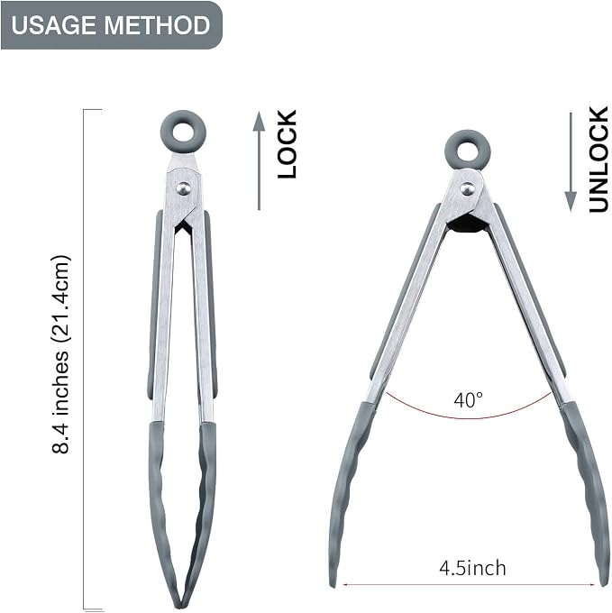 MSY BIGSUNNY Kitchen Food Tongs - Image 2