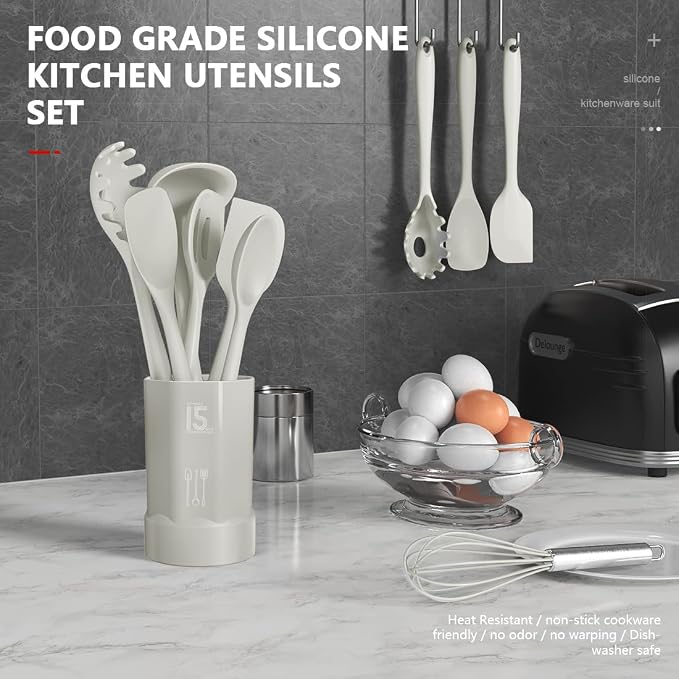 AOTHOD Silicone Cooking Utensils Set - Image 2