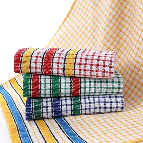 Large Kitchen Dish Towels, 16 Inch x 26 Inch Bulk Absorbent Cotton