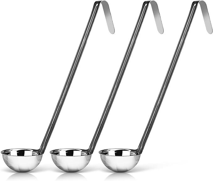 Whysko Soup Ladles Stainless Steel, Rustproof Heat-Resistant Materials by WHYSKO