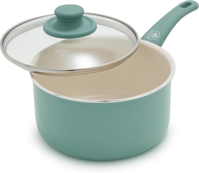 GreenLife 2.5QT Nonstick Saucepan by GreenLife