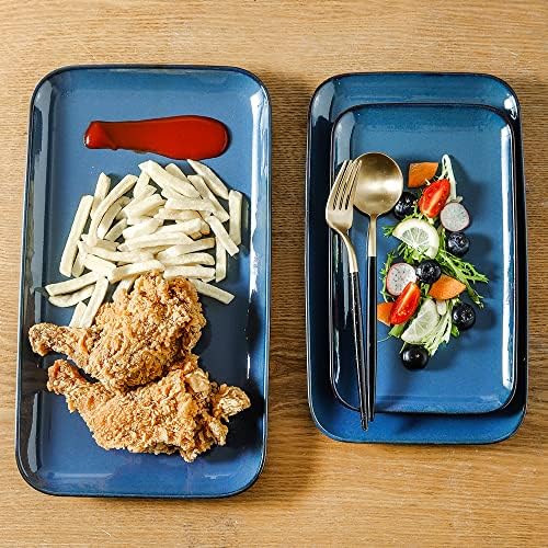 KOOV Rectangular Serving Tray, 14/12/10 Inch Large Serving Platter