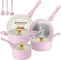 M MELENTA Pots and Pans Set Non Stick, 11-Piece Induction Cookware, Non Toxic by MMELENTA
