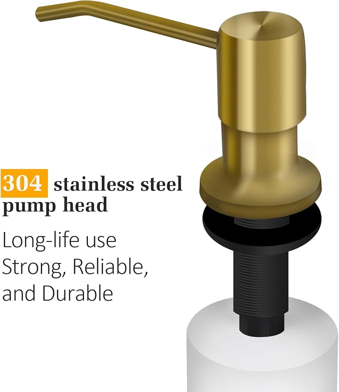 Soap Dispenser for Kitchen Sink, Built in Sink Soap Dispenser Lotion Dispenser - Image 3