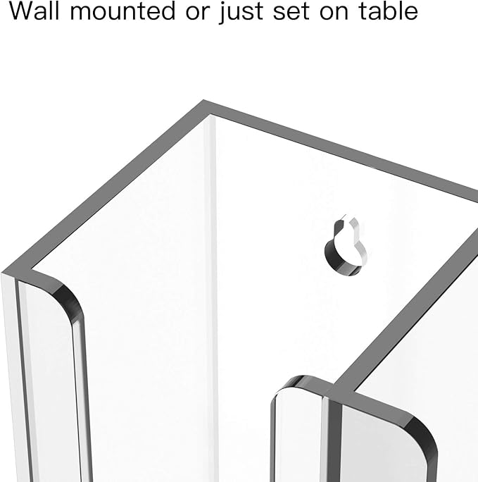 Richboom Acrylic Coffee Cup and Lid Storage Organizer Holder, 2 Compartments - Image 5