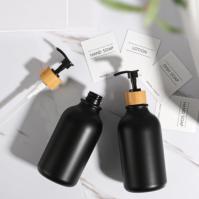 KASUNTING Hand Soap Dispenser Bathroom, 17 Fl Oz Plastic Hand and Dish Soap - Image 4
