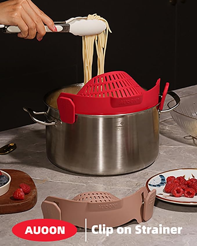 Large AUOON Clip on Strainer for All Pots and Pans - Image 7