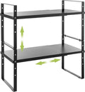 Across-Star Expandable Cabinet Shelf Organizer Rack, Stackable Kitchen by Acorss-Star