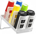 6-Slot Paper Cup and Lid Holder, Disposable Coffee Cup Dispenser, Upright Paper by Wymulot
