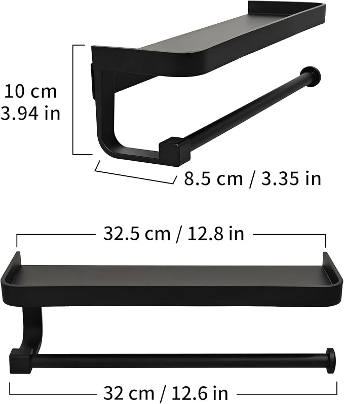 JOOM Hand Towel Holder for Bathroom -Paper Towel Holder Wall Mount - Image 2