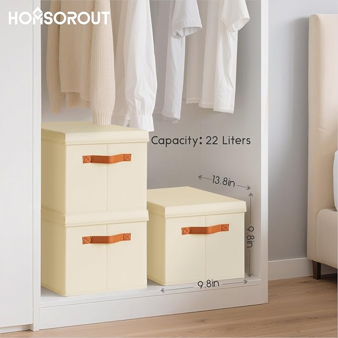Homsorout Storage Bins with Lids - Image 3